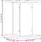 vidaXL - Plantenstandaards - 2 - st - 30x30x40 - cm - bewerkt - hout - grijs - sonoma