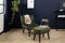 Lifa Living - Fauteuil Sofia - Groen - Fluweel - Luxe - Vintage - Lounge Stoel - 58 x 70 x 72 cm