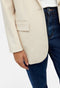 Object Objsigrid L/s Blazer - Klassieke blazer - Omkeerbare hals - Zand - Maat 40