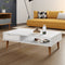 vidaXL - Salontafel - MOLDE - 100x55x31 - cm - massief - grenenhout - wit