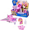 PAW Patrol - Luchtredding - Skye speelfiguur en Hero Claw Jet-vliegtuig met opklapbare klauw, reddingsmand en konijn