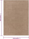 vidaXL - Vloerkleed - kortpolig - 140x200 - cm - bruin