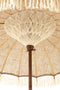 J-Line parasol Kwast - jute/hout - beige/wit - large