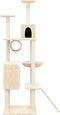 vidaXL - Kattenmeubel - met - sisal - krabpalen - 168 - cm - crèmekleurig