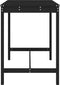 vidaXL Tuintafel 121x82,5x110 cm massief grenenhout zwart