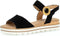 Gabor 82.772.47 - Dames Sandalen - Sportieve sandaal met raffia gesp - Zwart