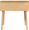 vidaXL - Eettafel - massief - hout - naturel - rubber