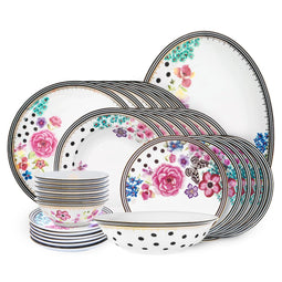Melli Mello Complete Crockery Set with Floral Print - Nora / 4