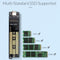 Orico NVMe M.2 SSD behuizing 10Gbps - Transparant - Zilver Aluminium