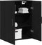 vidaXL - Wandkast - Zwart - Eiken - 69,5x34x90 - cm - Gelaagd - Hout
