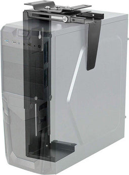 TECHLY 102819 PC-Halterung unter Tisch/Wand einstellbar Schwarz