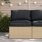 vidaXL - Ligbedkussen - voor - Zitvlak - Zwart - 80x80x12 - cm - Oxford - Stof