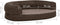 vidaXL - Hondenbed - ergonomisch - linnen-look - 75x53 - cm - fleece - bruin