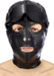 Fetish Tentation - Bondage Masker - Vrije Neusgaten en Mond - Afneembare Blinddoek - Zwart