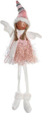 Decoratieve figuren DKD Home Decor Kerstmis Fee Polyester Engel (22 x 15 x 48 cm) (2 Stuks)