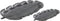 Schalen Set van 2 - Bladmotief - aluminium new oxidise zwart