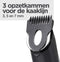 BaByliss T812E - Baardtrimmer - 14 kniplengtes - 80 minuten gebruik - Grijs/Zwart