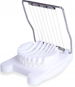 Alpina Compacte eiersnijder - RVS - vaatwasserbestendig - 10x8x3 cm - wit