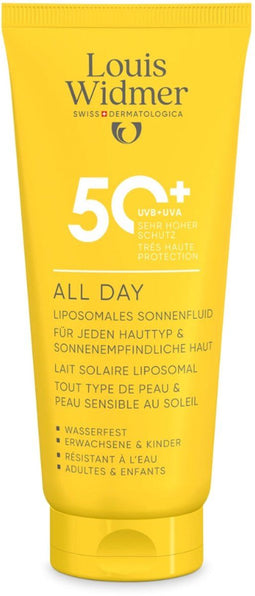 Louis Widmer All Day 50+ - Zonnebrandcrème - SPF 50 - 100 ml