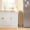 SoBuy Keukenrek 4-Laags - Opbergkast op wielen - Max. 20 kg - Bruin - 60 x 19 x 81 cm