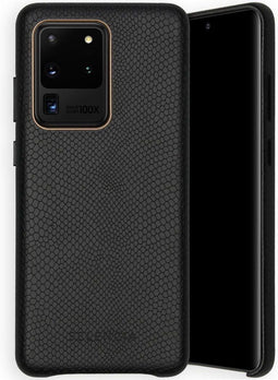 Selencia Hoesje Geschikt voor Samsung Galaxy S20 Ultra Hoesje - Selencia Gaia Slang Backcover - Zwart