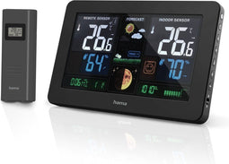 Hama Weerstation "Premium", met led-kleurendisplay en USB-oplaadfunctie