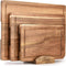 Deleca Snijplankenset - Set van 3 Snijplanken (40x30 / 33x24 / 26x18 cm) - Acacia Hout - Incl. Houder (3 stuks)