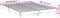 vidaXL - Bedframe - bewerkt - hout - wit - 150x200 - cm