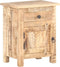 vidaXL - Nachtkastje - 40x30x50 - cm - ruw - mangohout