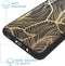 iMoshion Hoesje Geschikt voor Samsung Galaxy A12 Hoesje Siliconen - iMoshion Design hoesje - Goud / Zwart / Golden Leaves
