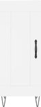 vidaXL - Dressoir - 34,5x34x90 - cm - bewerkt - hout - wit
