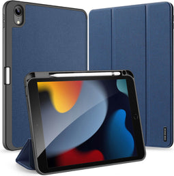 Dux Ducis - Tablet hoes geschikt voor Apple iPad 10 10.9 (2022) - Domo Book Case - Auto Wake/Sleep functie - Blauw