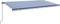 vidaXL - Luifel - handmatig - uittrekbaar - met - LED - 600x350 - cm - blauw - en - wit