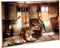PTMD Melani 'Abandoned House'' Kunst Wanddecoratie - 120x80 cm - Bruin
