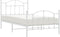 vidaXL - Bedframe - met - hoofd- - en - voeteneinde - metaal - wit - 100x190 - cm