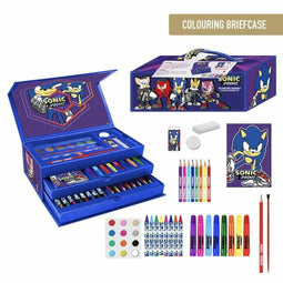 Sonic the Hedgehog Tekenen Knutselen Tekendoos Jongens Meisjes - 44 Pieces