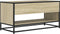 vidaXL - Tv-meubel - 91x40x46 - cm - bewerkt - hout - metaal - sonoma - eikenkleurig