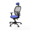 Jorquera Piqueras y Crespo 1D036G1 - Bureaustoel - Hoofdsteun Verstelbare Hoogte - Licht Blauw
