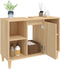 vidaXL - Wastafelkast - 80x33x60 - cm - bewerkt - hout - sonoma - eikenkleurig