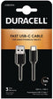PSA Parts USB5031A - USB 2.0 naar Type-C kabel - 1 meter - Zwart