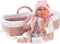 Llorens soft body babypop Mimi met reiswieg en speen 40 cm