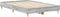 vidaXL - Bedframe - 120x190 - cm - Grijs - Sonoma - Geengineerd - Hout