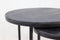 Salontafel District - ø65xø50xø40 - zwart - mangohout/ijzer - set van 3