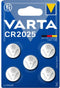 Varta CR2025 - Lithium knoopcel-batterij - 5 stuks