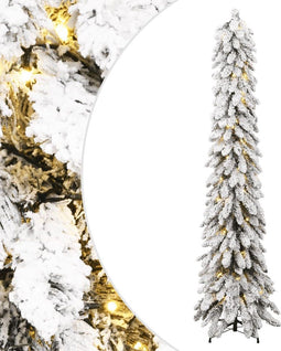 vidaXL - Kunstkerstboom - met - verlichting - en - sneeuw - 100 - LED's - 180 - cm