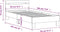 vidaXL - Bedframe - met - hoofdbord - en - LED-verlichting - zwart - 90x190 - cm