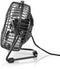 Nedis FNDK1BK10 - Miniventilator - USB-aansluiting - Zwart
