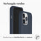 Accezz iPhone 13 Pro - Liquid Silicone Backcover met MagSafe - Schokabsorberend - Donkerblauw
