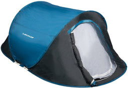 Dunlop Pop Up Tent - 2 Persoons - Snelle opzet - Blauw/Grijs