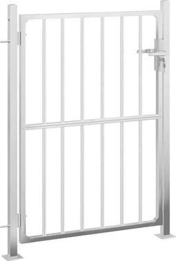 vidaXL - Tuinpoort - 100x150 - cm - roestvrij - staal